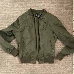 Army Green Bomber Jacket